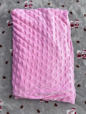 Pink heart blanket